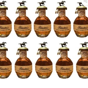 10 blanton's miniature bourbon 50ml shot bundle